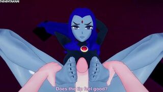 Hentai POV Feet Teen Titans Raven - porn video