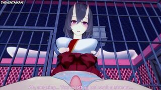 Kiryuuin Kaede from Hitozukiai Ga Nigate Gives You A Footjob Hentai POV - porn video