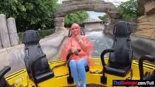 Big ass Thai amateur girlfriend fun day out with horny sex once back home - porn video