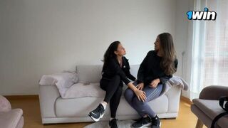 Paying my roommate the rent with lesbian sex - porn video