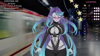 Vtuber is fuck on train station - porn video