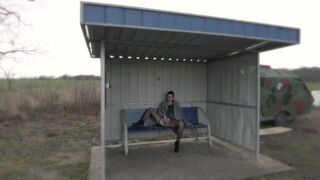 at the train station - porn video